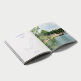 Aufgeschlagenes Buch in schräger Ansicht von Take Me to the Lakes, Edition KÖLN